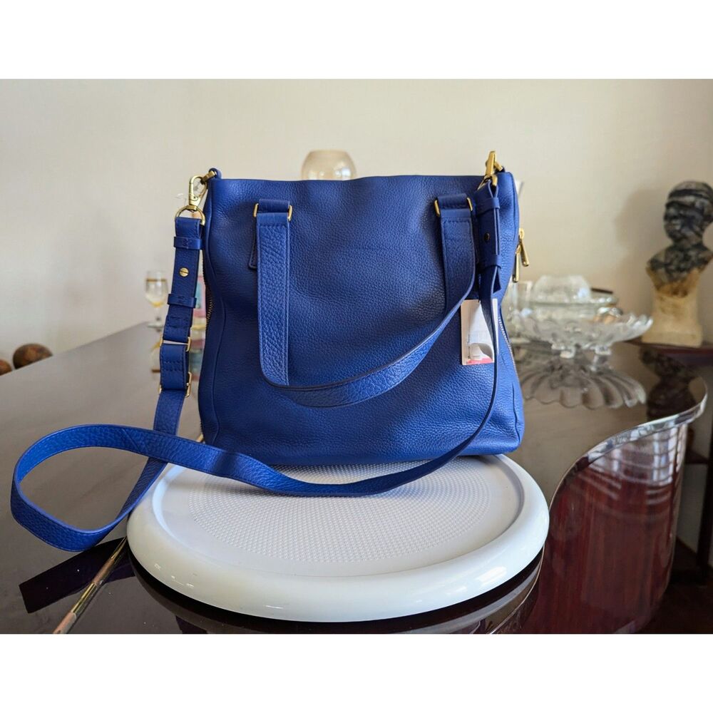 Fossil Royal Blue Leather Crossbody Bag - Picture 8 of 15